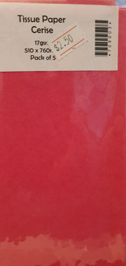Tissue Paper Cerise - HOUSE OF PAPER